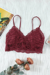 Chic Wine Sunrise to Sunset Lace Bra